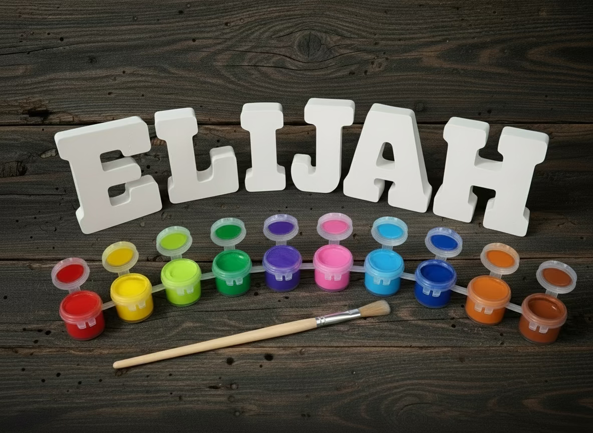EXTRA LARGE paint your own name sets