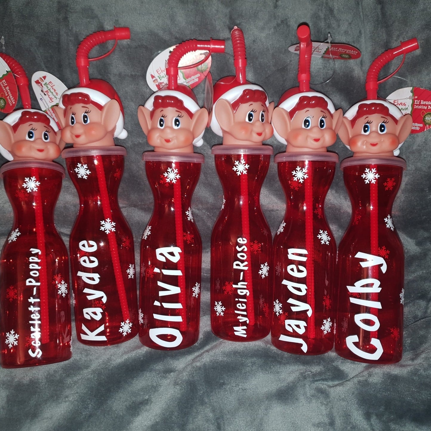 Personalised Elf Bottles (2for£8)