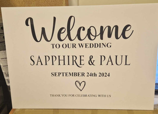 Welcome board