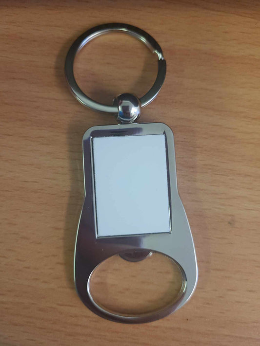 Chrome photo bottle opener