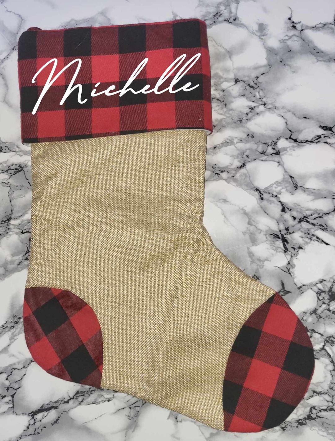 Personalised Tartan edge Stockings