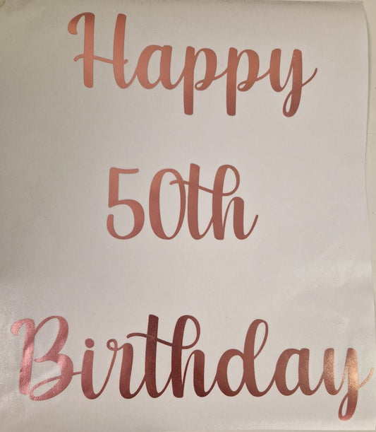 PERSONALISED BALLOON & BOARD DECALS
