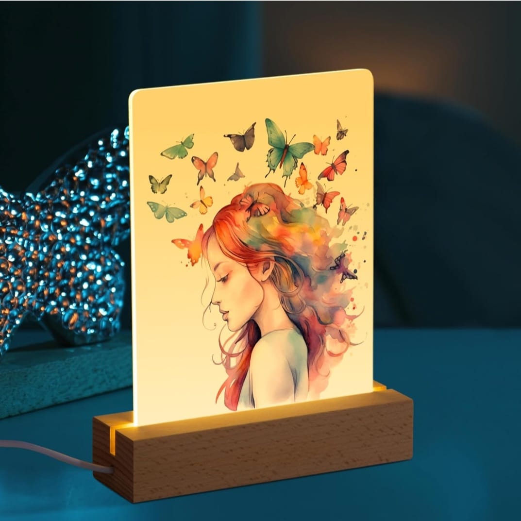 LED acrylic photo frame