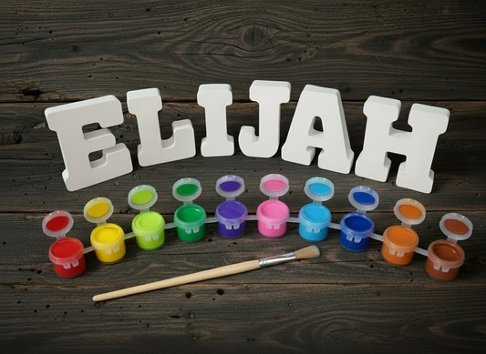 EXTRA LARGE paint your own name sets